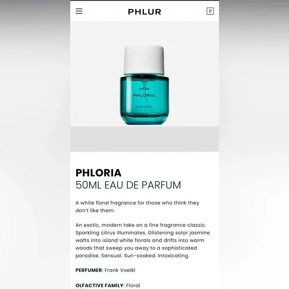 🪻NWT | Phlur PHLORIA Perfume 1.7 oz / 50 ml🪻 - Picture 8 of 8